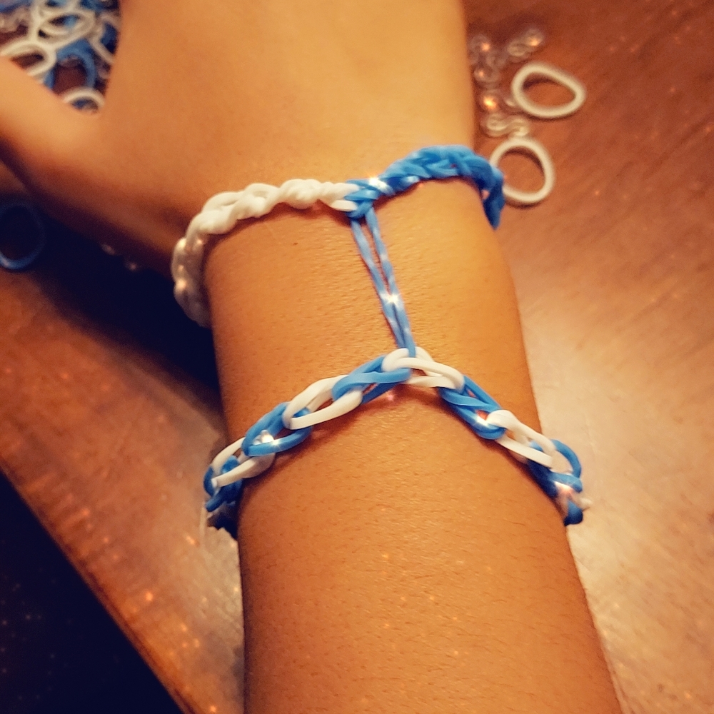 Winter attached bracelet and ring